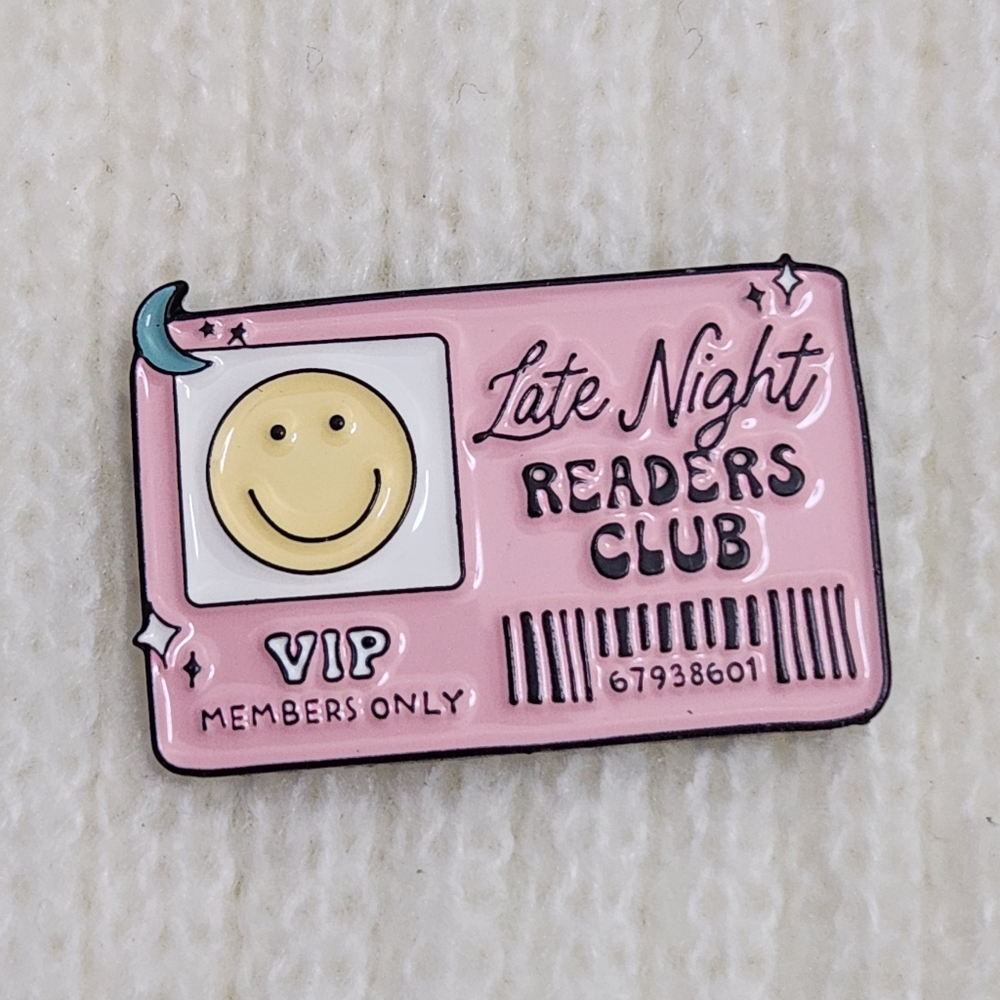 Late Night Readers Club Bookish Enamel Pin